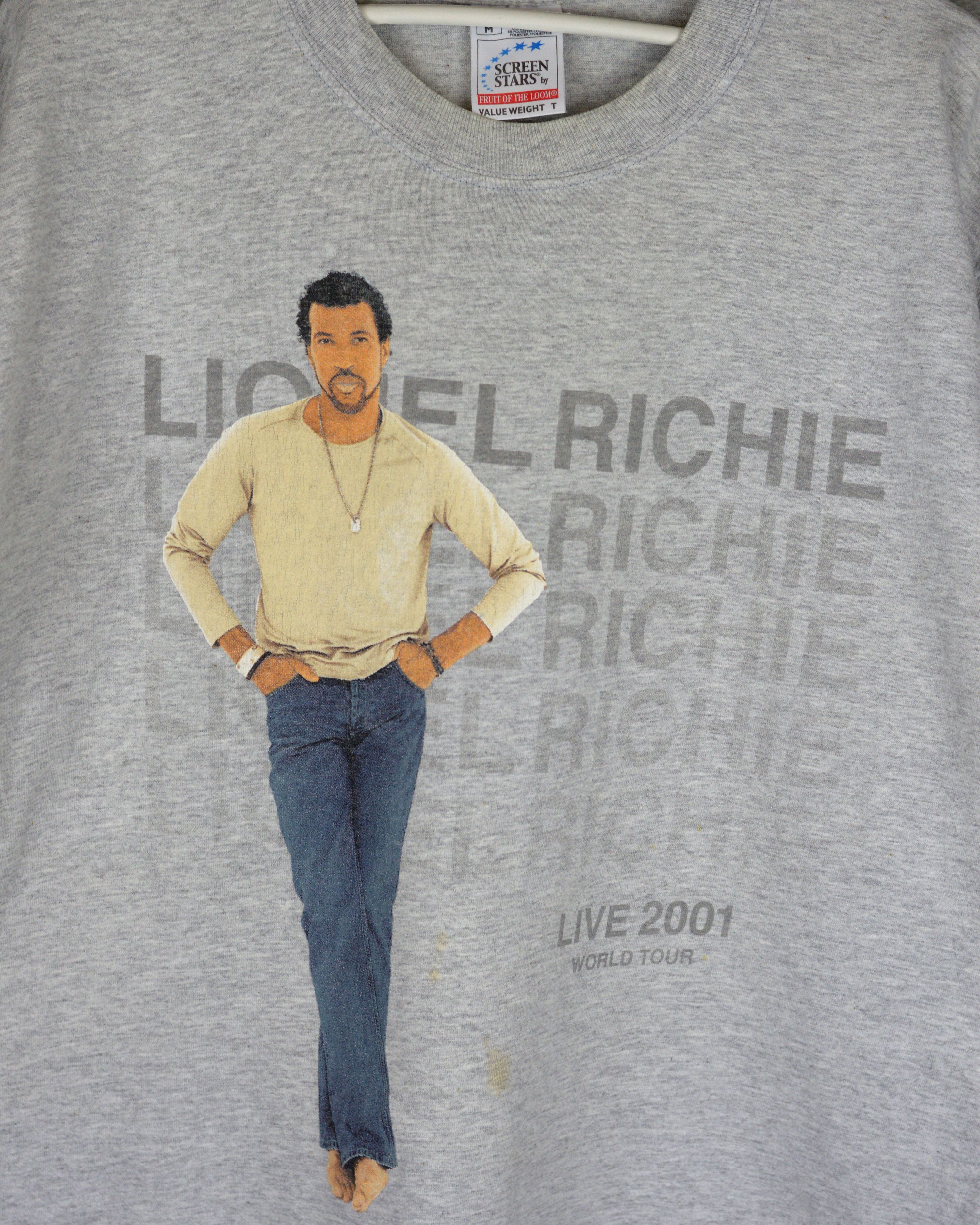 Vintage Vintage Lionel Richie Live 2001 World tour t shirt Size US L / EU 52-54 / 3 - 2 Thumbnail