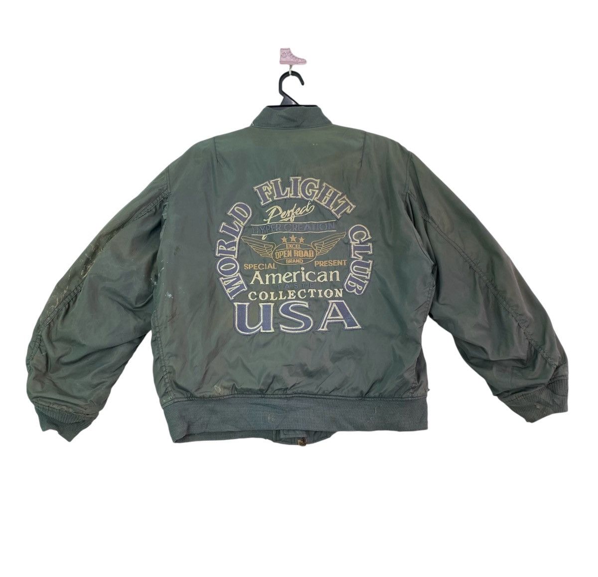 Vintage Vintage ma-1 aviator embroidered logo flight jacket Size US L / EU 52-54 / 3 - 1 Thumbnail
