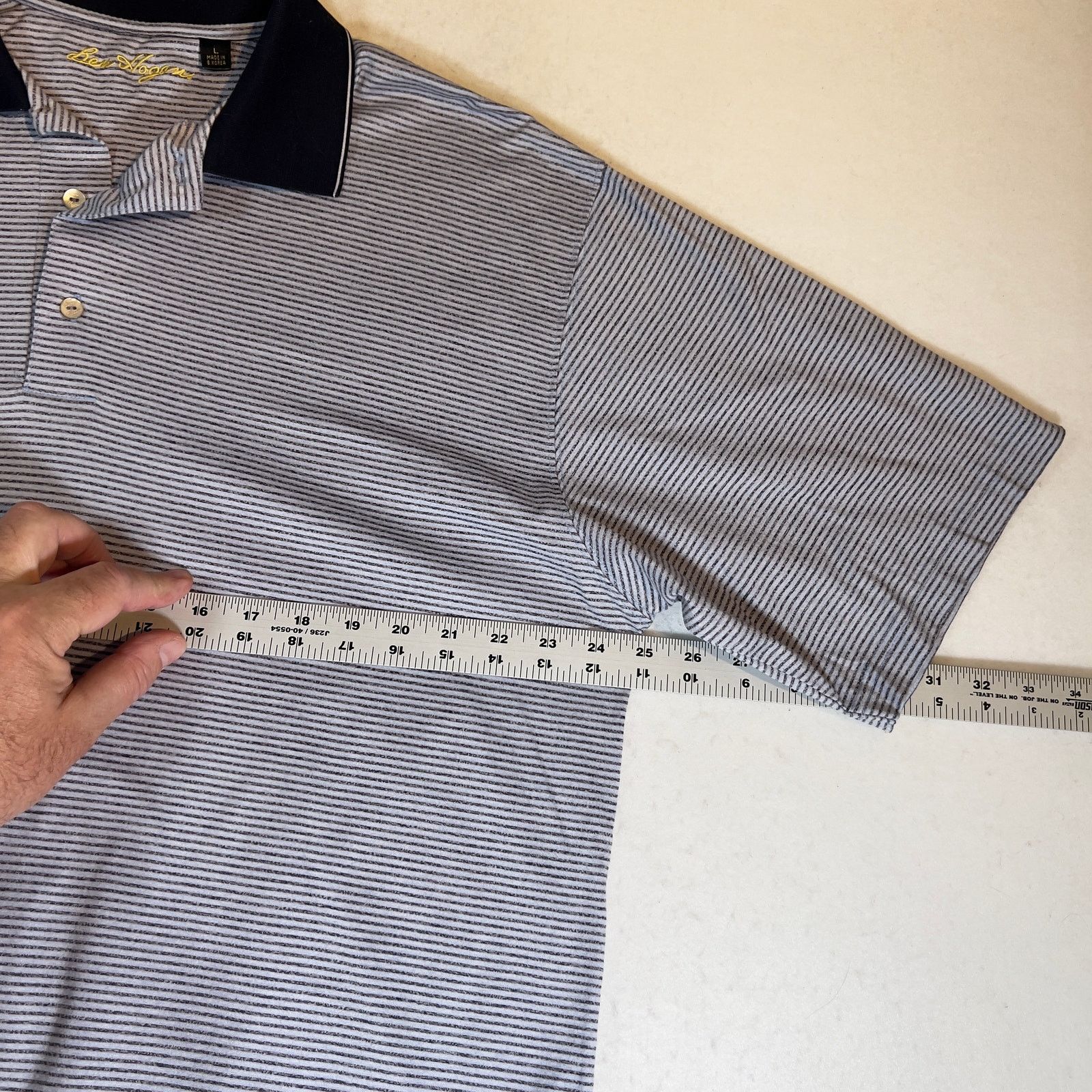 Other Ben Hogan Double Mercerized Cotton Polo Shirt Men's L Blue Size US L / EU 52-54 / 3 - 10 Thumbnail