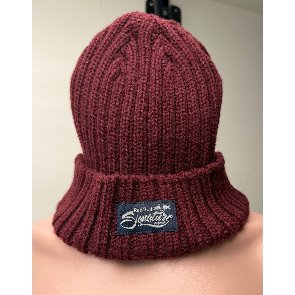 Red Bull Red Bull Signature Burgundy Knit Beanie Unisex OS Size ONE SIZE - 1 Thumbnail