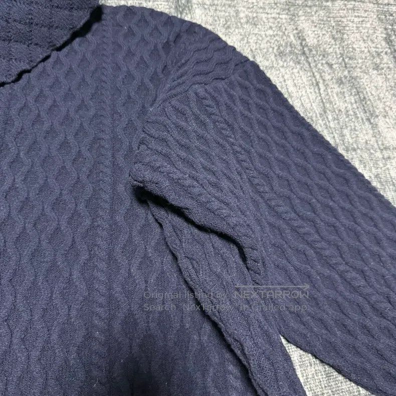 Loewe Loewe Dark blue ribbed zipper sweater Size M / US 6-8 / IT 42-44 - 3 Thumbnail