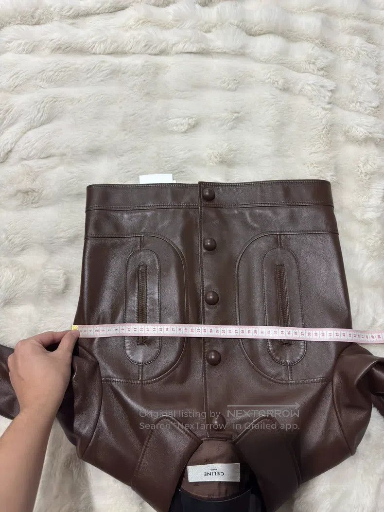 Celine CELINE Doll Collar Leather Jacket Coat Size XS / US 0-2 / IT 36-38 - 8 Thumbnail