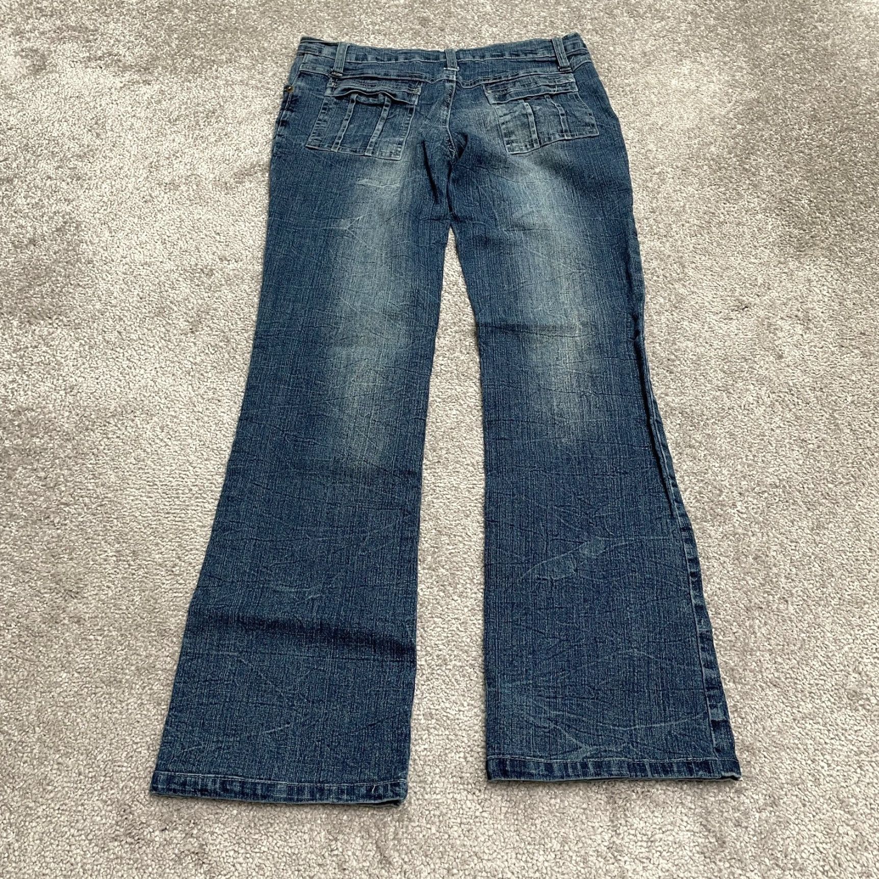Vintage Okie Dokie Jeans Womens Bootcut Denim 28 Blue 100% Cotton Mid Rise 29x28 Casual Size 28" / US 6 / IT 42 - 2 Thumbnail