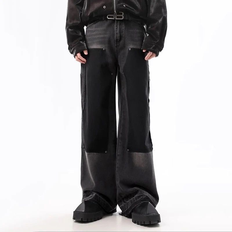 Vintage Retro baggy stitch wide leg pants Size US 32 / EU 48 - 3 Thumbnail