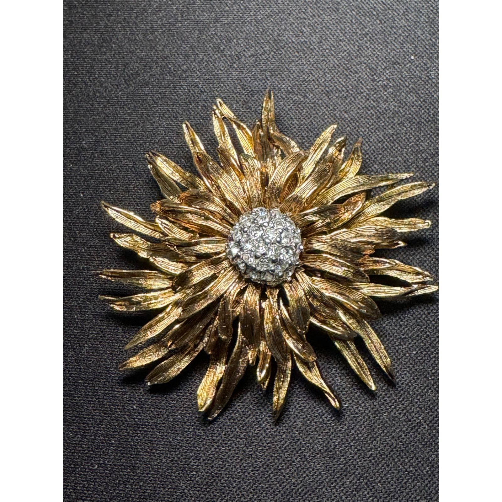 Other Vintage Kenneth Lane USA Sun Flower Rhinestone Brooch Size ONE SIZE - 2 Thumbnail