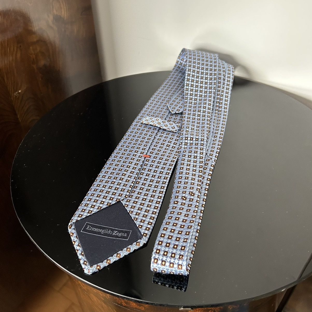 Designer × Ermenegildo Zegna Ermenegildo Zegna tie silk baby blue Size ONE SIZE - 3 Thumbnail