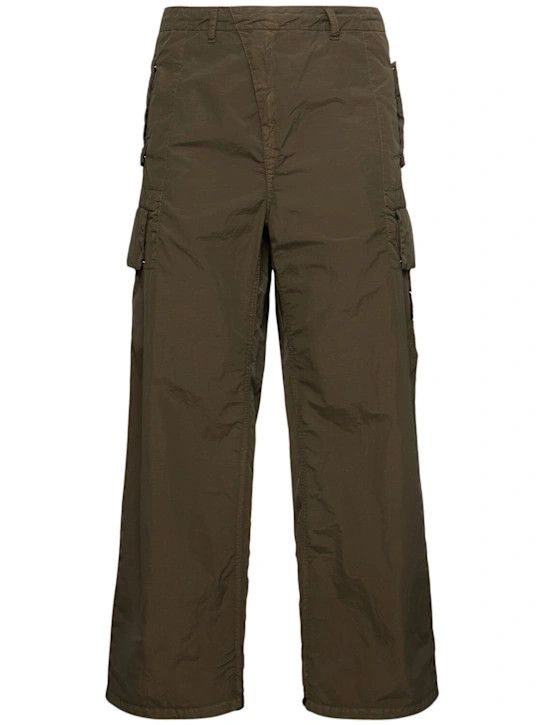 C.P. Company o1lsvrm0425 Flatt Nylon Oversize Pants in Total Green Size US 34 / EU 50 - 1 Thumbnail