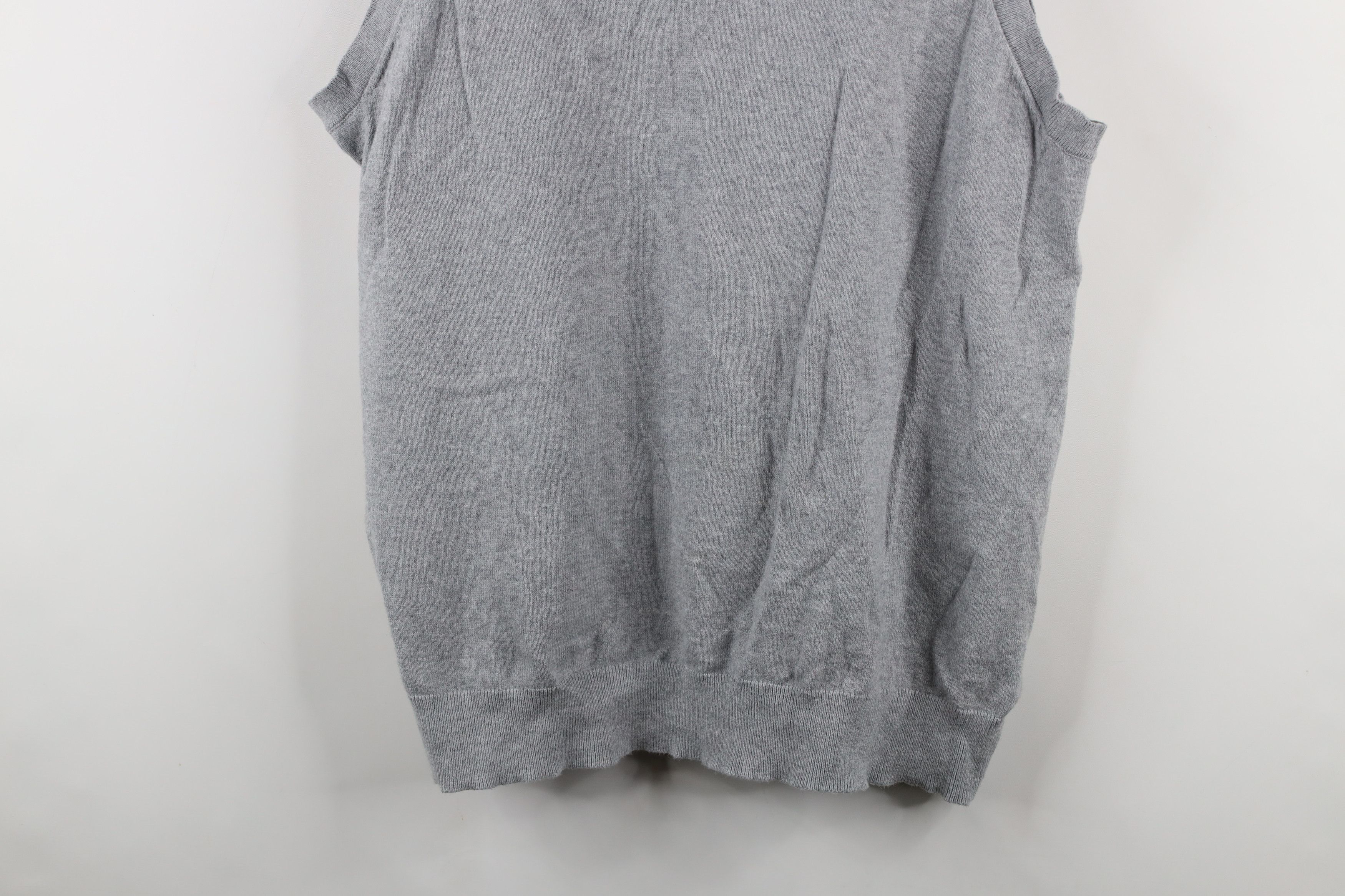 L.L. Bean × Vintage Vintage LL Bean Cashmere Knit V-Neck Sweater Vest Gray Size US XL / EU 56 / 4 - 3 Thumbnail