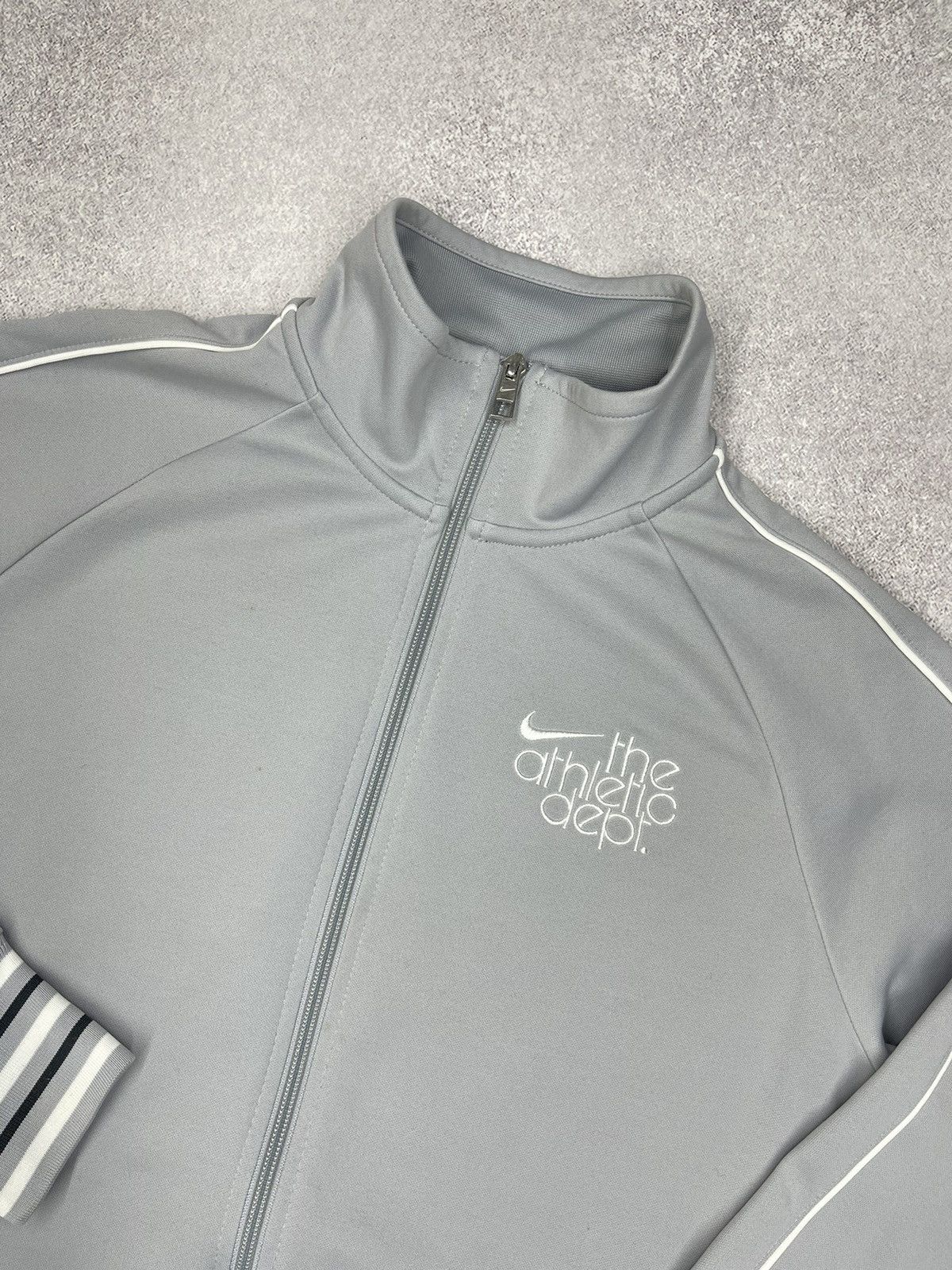 Nike Vintage Nike Athletic Track Jacket Grey Drill Y2K ACG TN Size US XL / EU 56 / 4 - 4 Thumbnail
