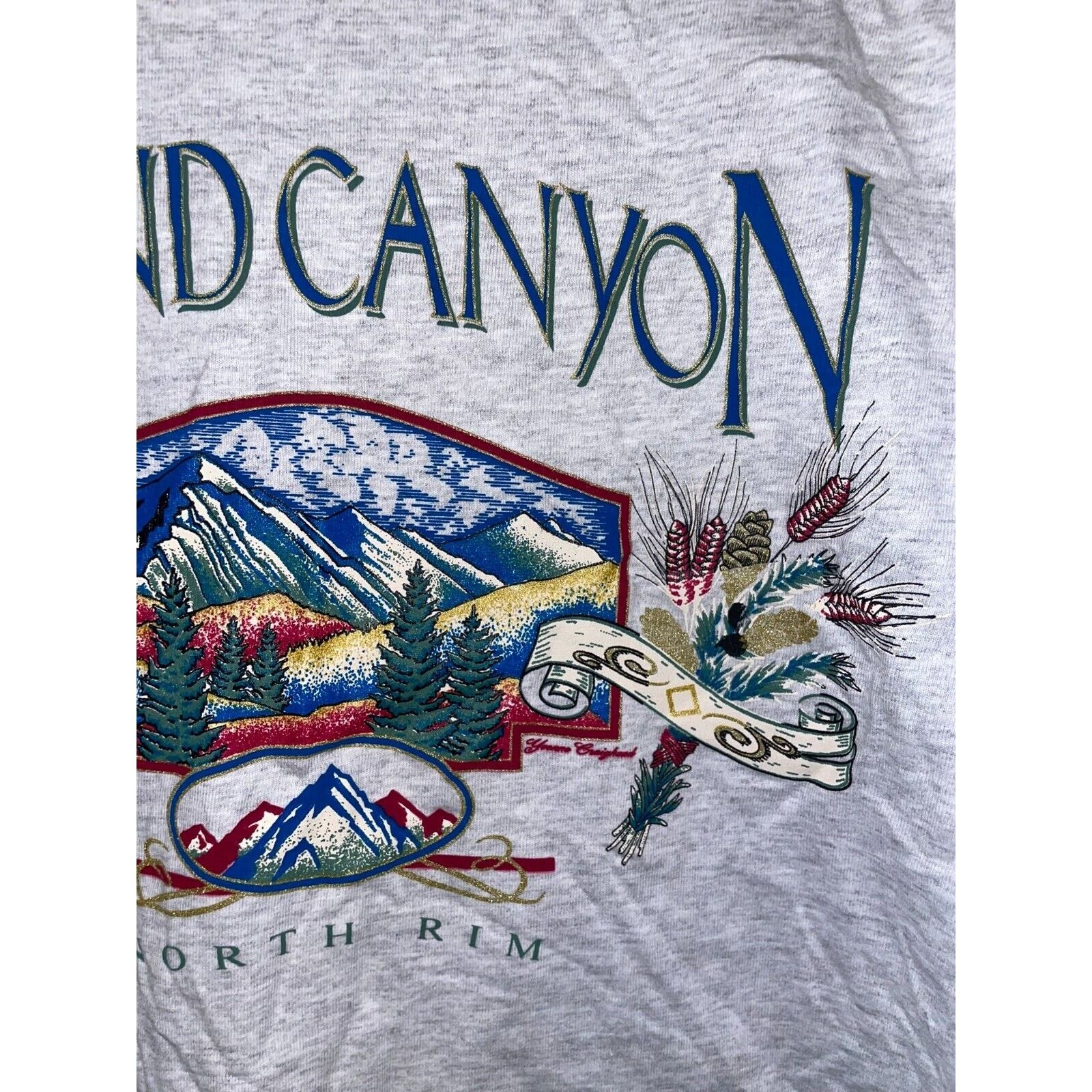 Signal Sport Vintage Test Print Long Sleeve Shirt Nature Tee Grand Canyon Size US L / EU 52-54 / 3 - 4 Thumbnail