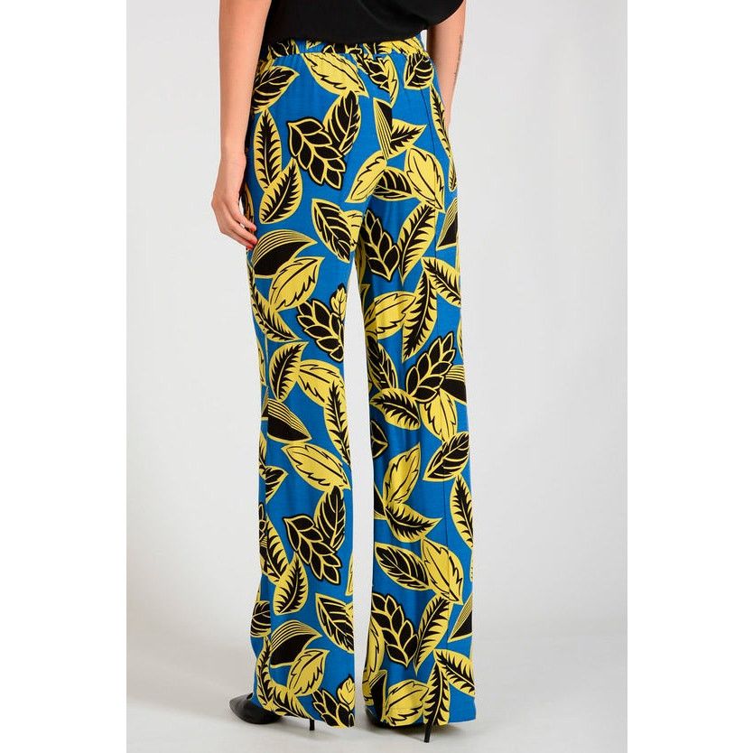 Moschino New MOSCHINO Boutique Leaf Pants $272 SIZE 6 Blue Size 28" / US 6 / IT 42 - 5 Thumbnail