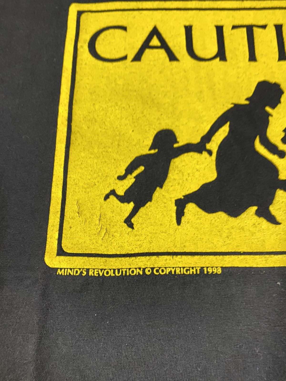 Vintage Vintage 🔥 RARE 🔥 1998 Caution Size US M / EU 48-50 / 2 - 9 Thumbnail