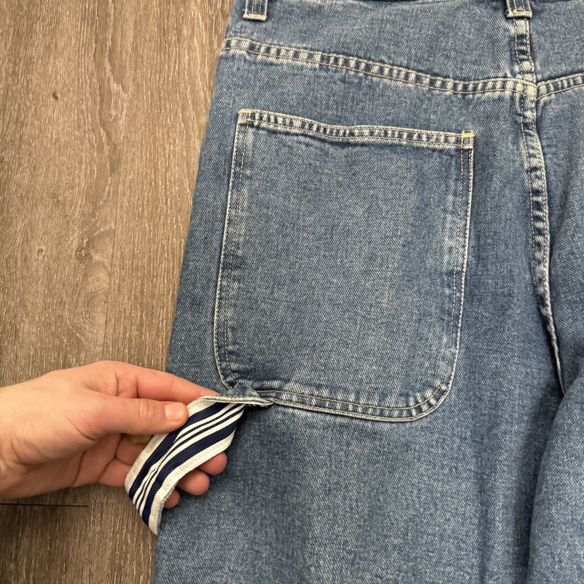 JNCO × Southpole × Vintage vintage Y2K Bolero baggy wide leg side stripe Lee pipe style Size US 36 / EU 52 - 5 Thumbnail