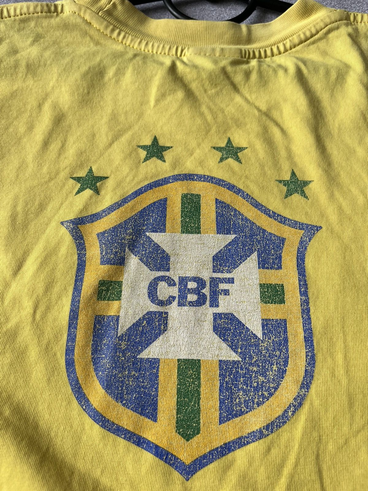 Nike Vintage 90`s Tee Nike Brazil Nike Big Logo Size US M / EU 48-50 / 2 - 8 Thumbnail