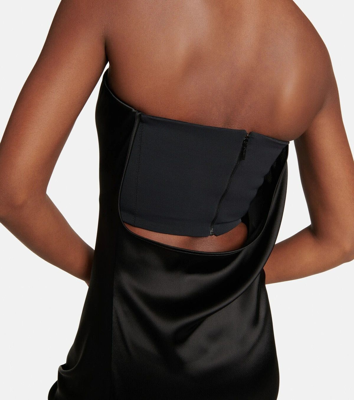 Loewe o1y1025 Midi Dress in Black Size M / US 6-8 / IT 42-44 - 3 Thumbnail