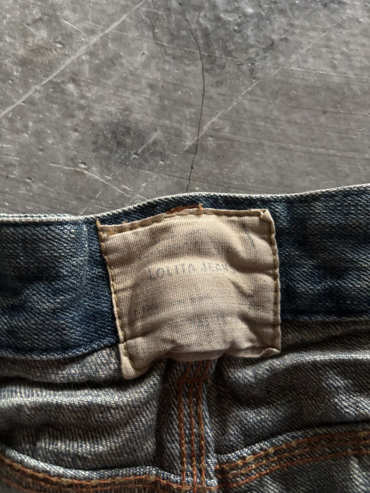 If Six Was Nine LOLITA JAPANESE JEANS MUD WASH MUDMAX DISTRESSED RUSTY PUNK Size US 30 / EU 46 - 4 Thumbnail