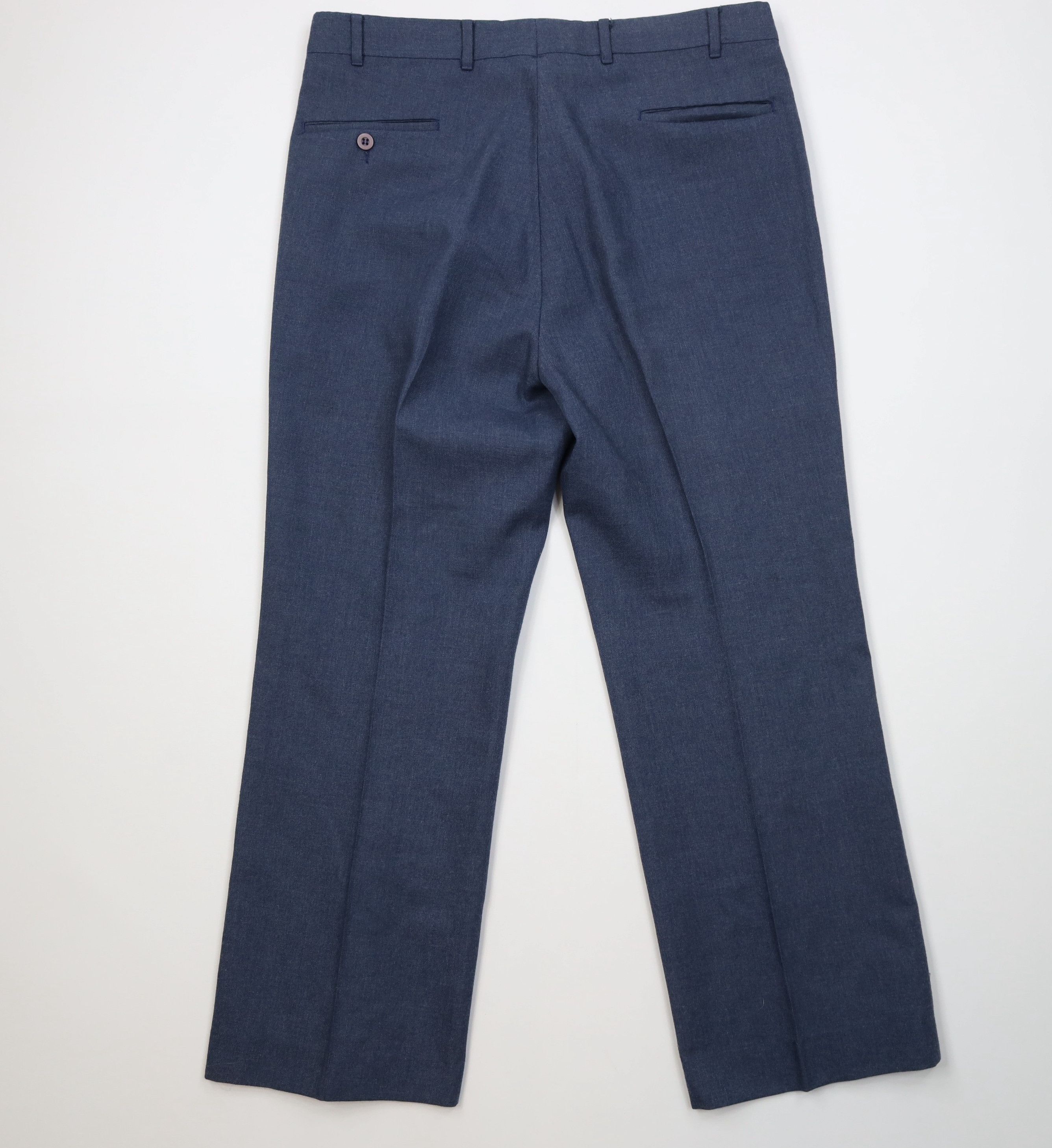 Vintage Vintage 70s Streetwear Wool Flared Wide Leg Chino Pants USA Size US 36 / EU 52 - 11 Thumbnail