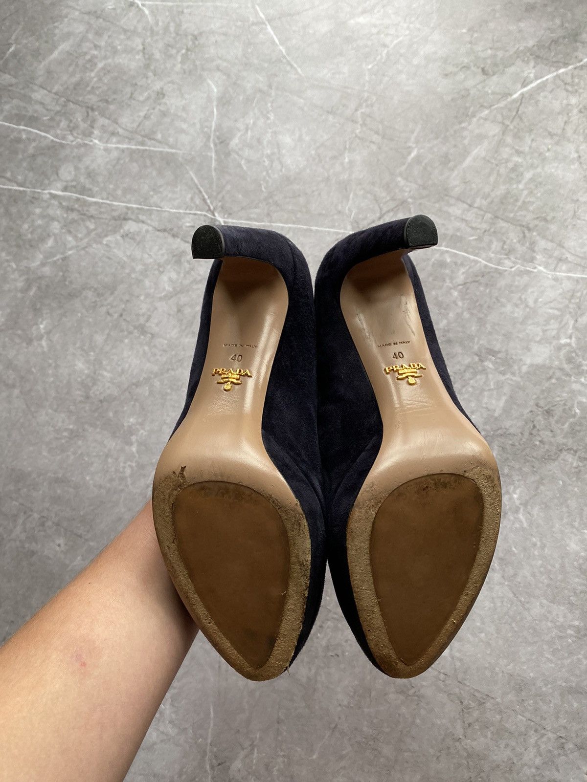 Prada Prada Milano Suede Pumps Heels Women’s Shoes Made in Italy Size US 10 / IT 40 - 11 Thumbnail