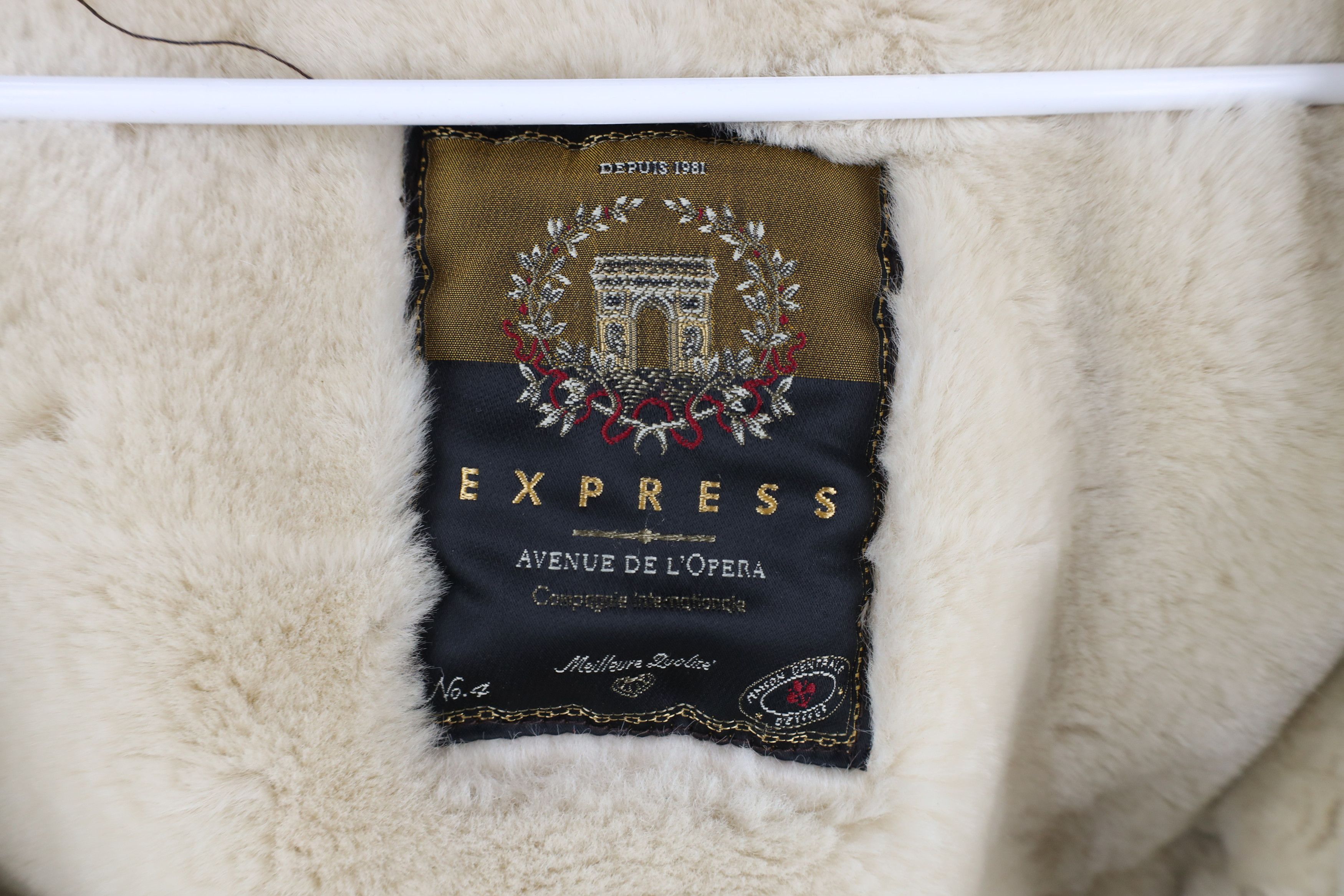 Express × Vintage Vintage 90s Express Fleece Lined Suede Leather Jacket Size S / US 4 / IT 40 - 9 Thumbnail