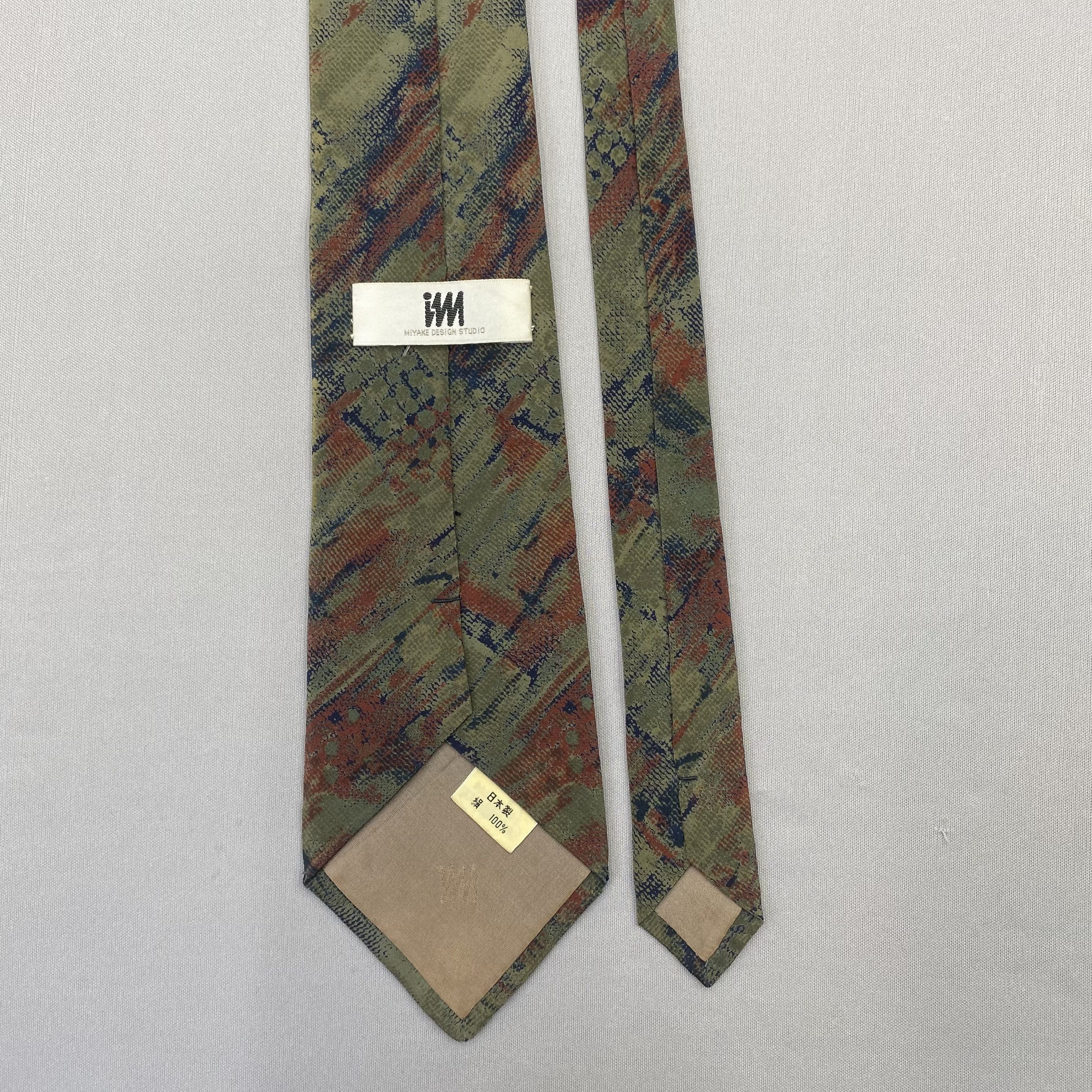 Issey Miyake Vintage Issey Miyake SILK Necktie Cravate Pure Silk Neck Tie Size ONE SIZE - 6 Thumbnail