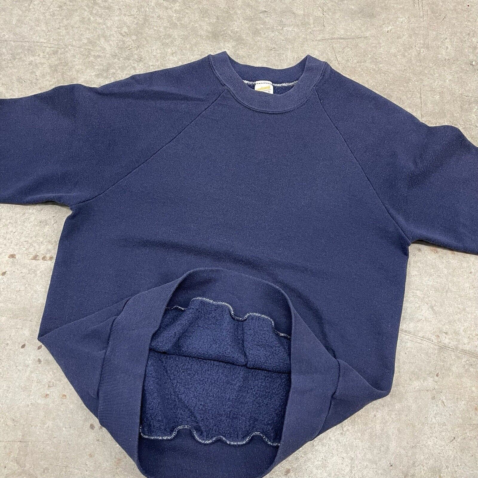 Other True Vintage 70s Sportswear Blue Raglan Blank Crewneck Sweat Size US M / EU 48-50 / 2 - 2 Thumbnail