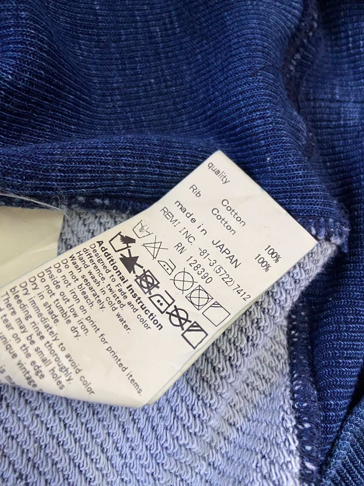 Japanese Brand Remi Relief Indigo Surf Hoodie Size US M / EU 48-50 / 2 - 6 Thumbnail