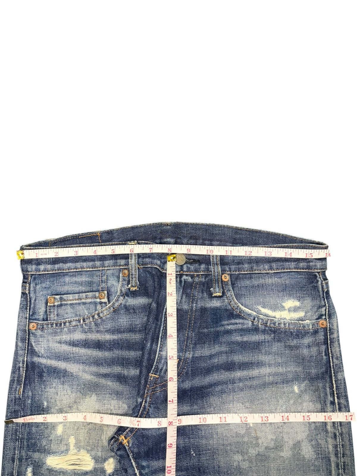 Dsquared2 Vintage Japanese Rna Bleached Wash Distressed Jeans Size 31" - 6 Thumbnail