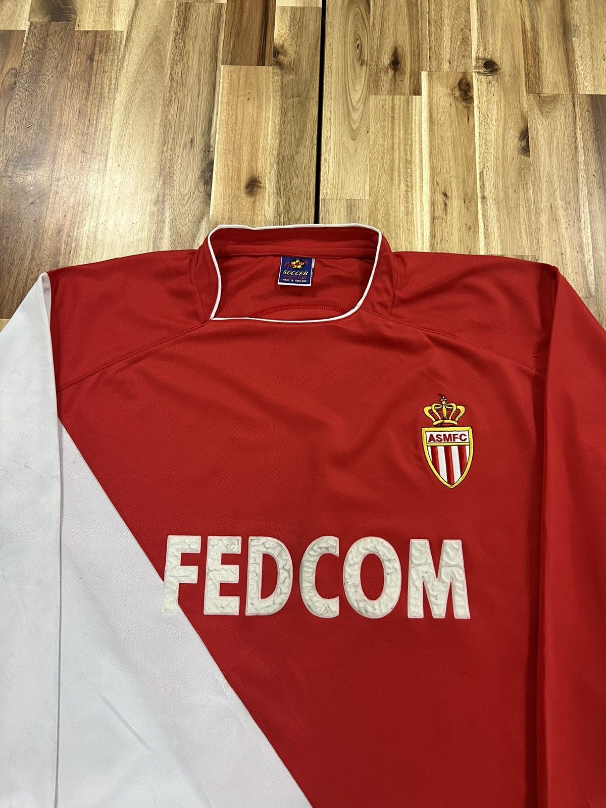 Vintage AS Monaco FC Bootleg Jersey Size US XL / EU 56 / 4 - 2 Thumbnail
