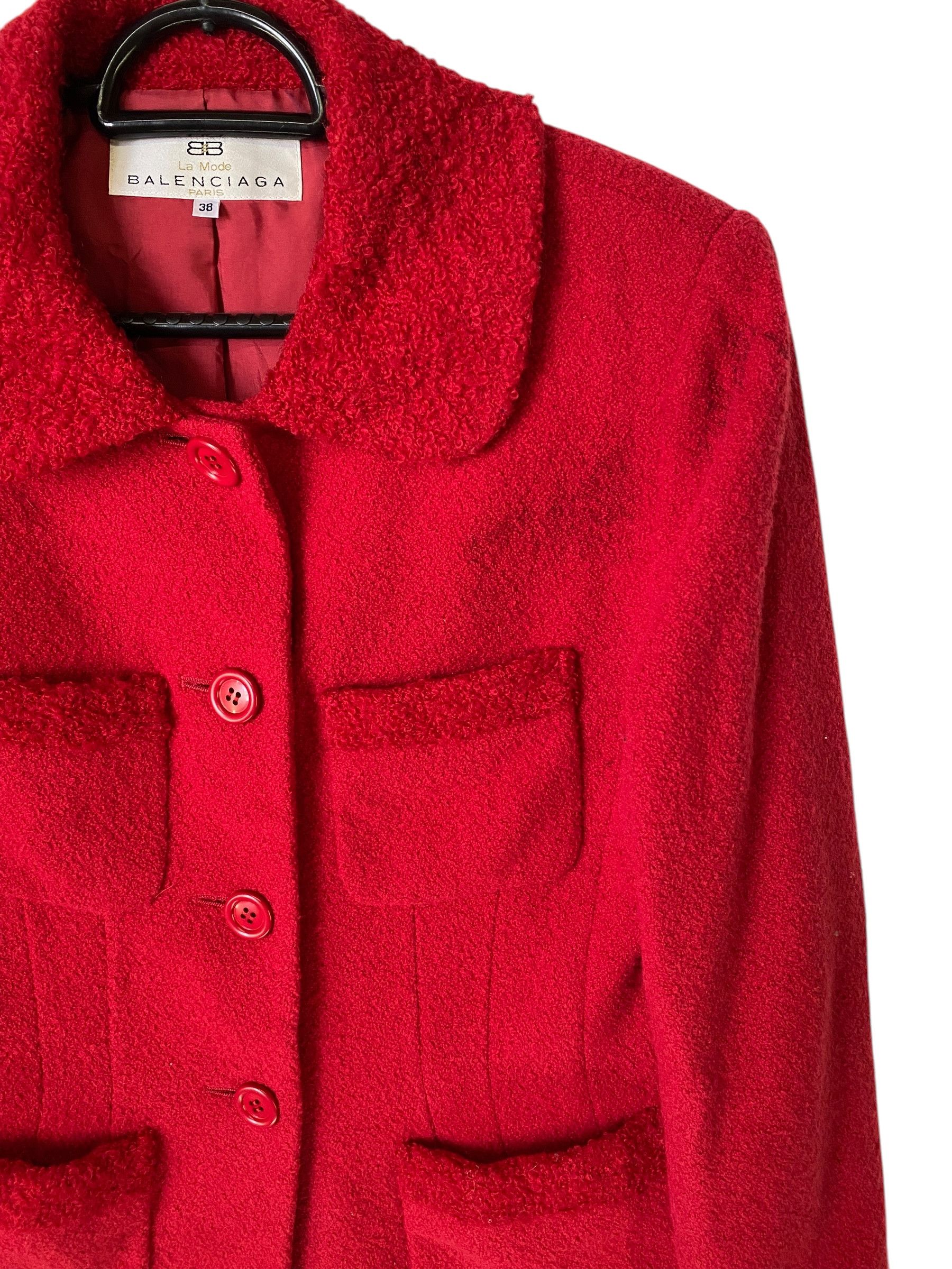 Balenciaga 2000s Balenciaga angora wool blend tailor jacket Size XS / US 0-2 / IT 36-38 - 4 Thumbnail