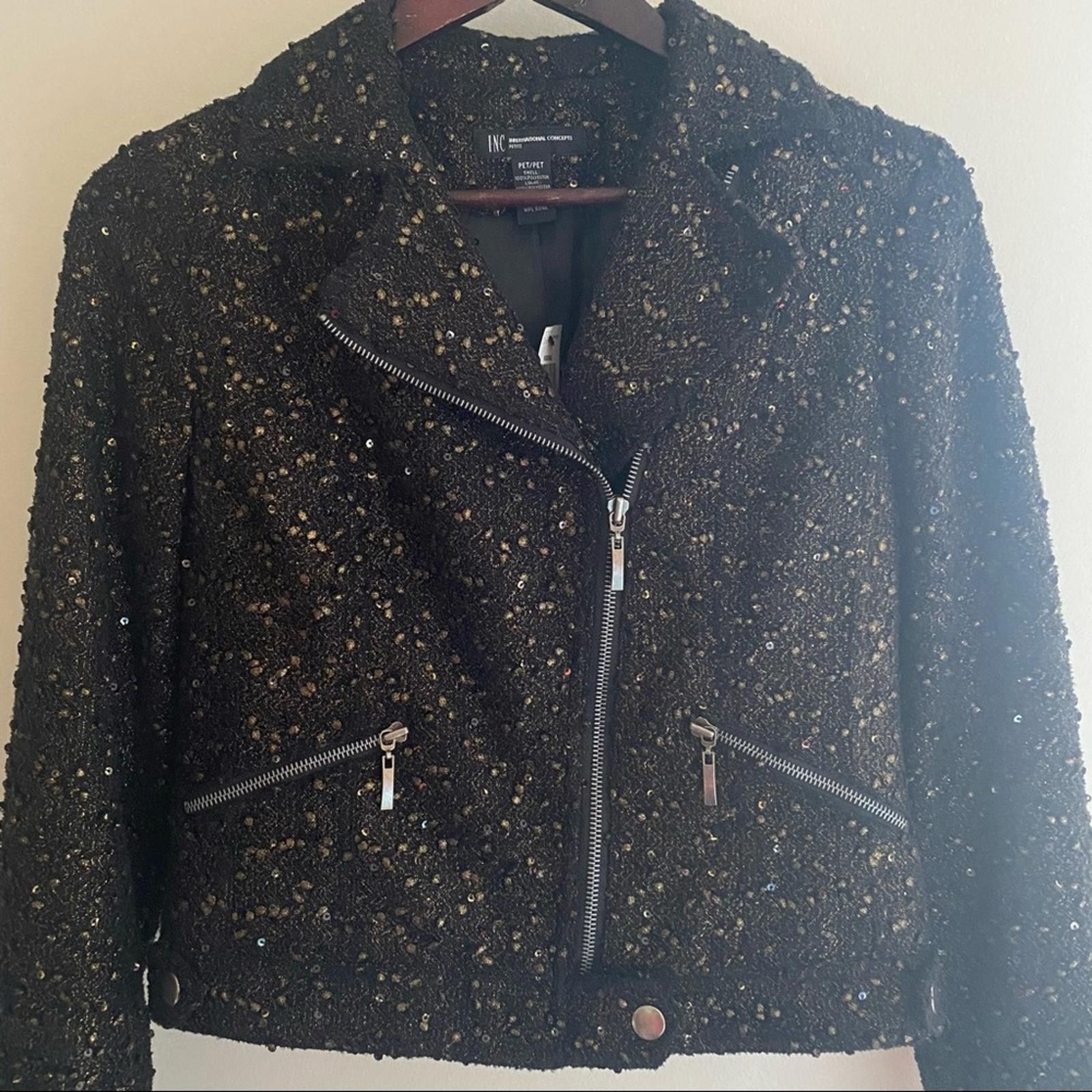 Other INC Moto Style Jacket Size Petite Size XS / US 0-2 / IT 36-38 - 9 Thumbnail