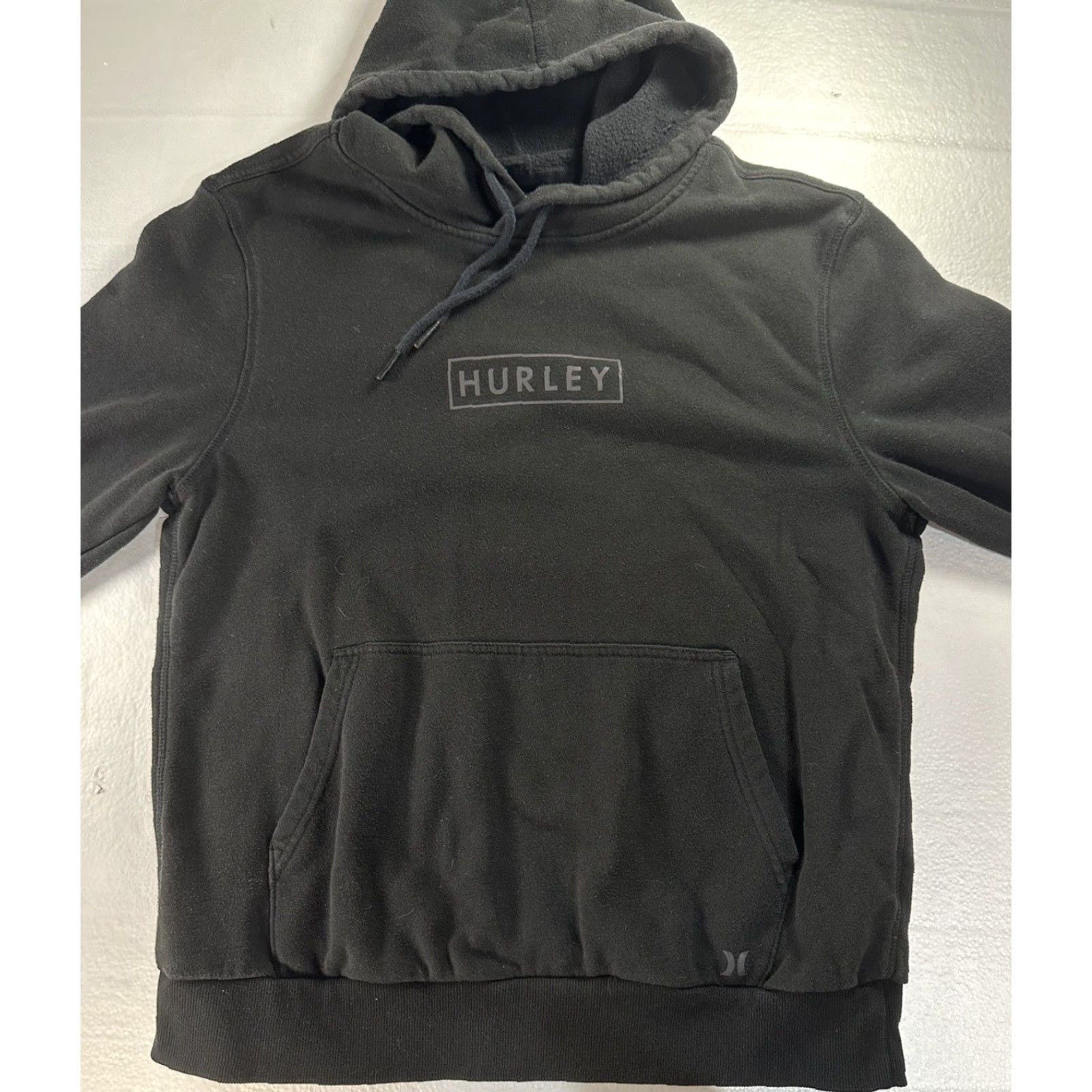 Hurley Hurley Hooded Pullover Sweatshirt Hoodie Iridescent Box Logo Black Mens M Size US S / EU 44-46 / 1 - 3 Thumbnail