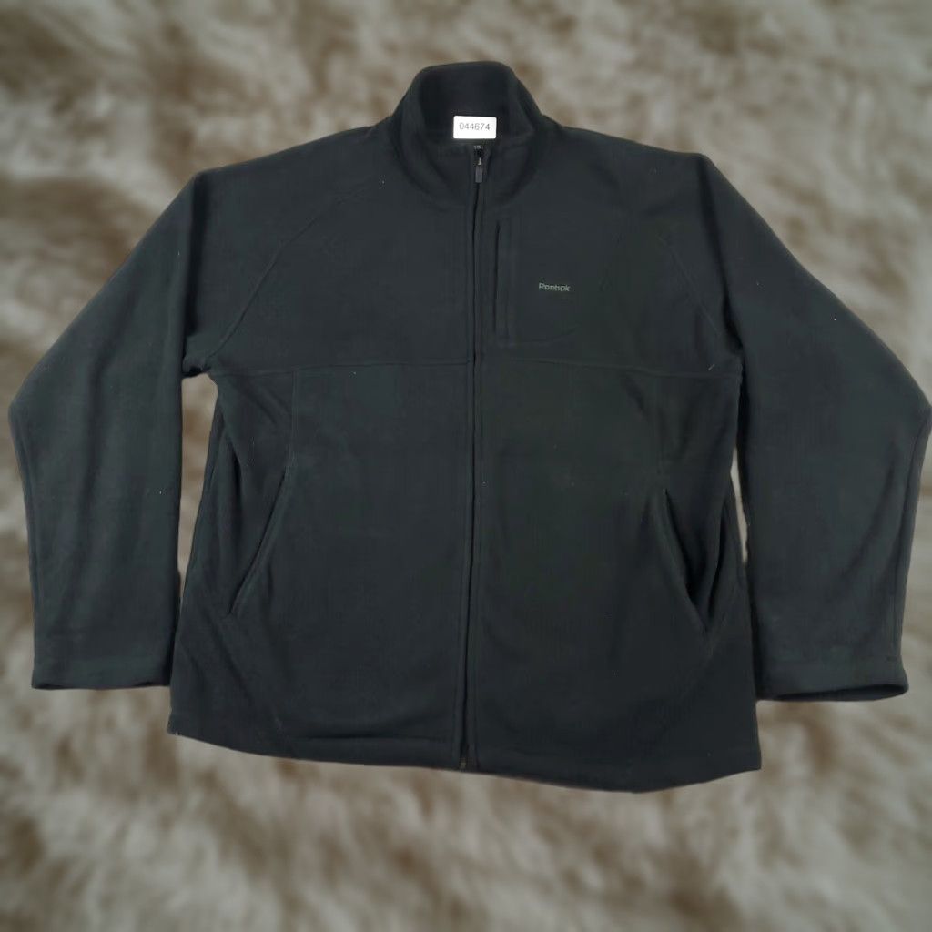 Reebok Reebok Full Zip Sweater Mens Large Black Fleece Outdoor Sweatshirt Size US L / EU 52-54 / 3 - 1 Thumbnail