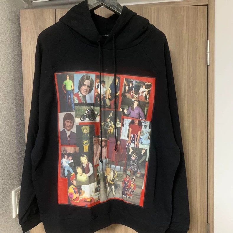 Raf Simons 21ss portrait printed hoodie