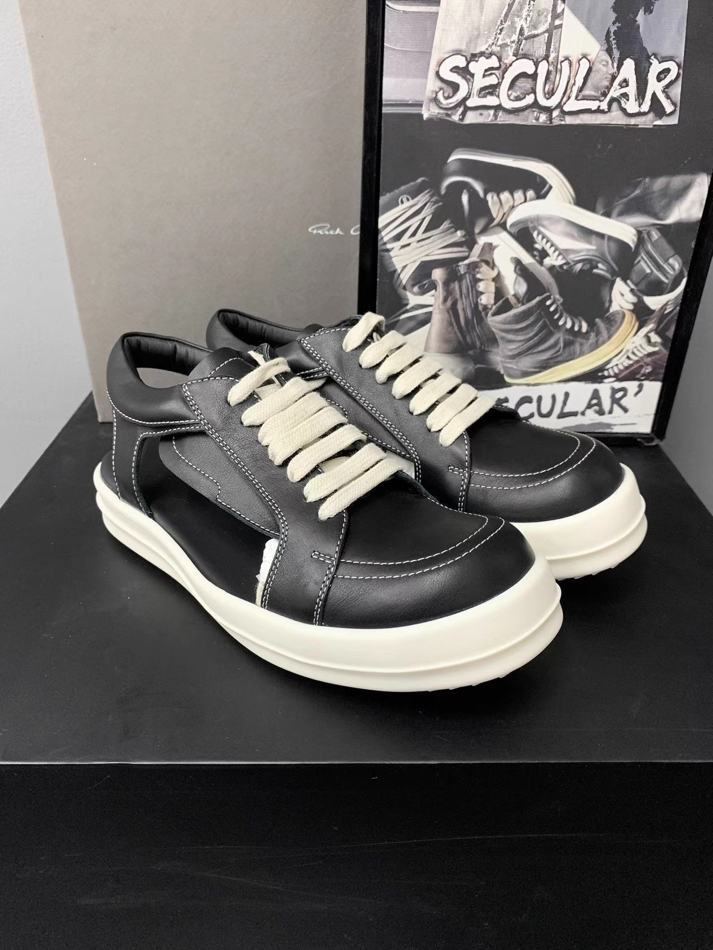 Rick Owens Rick Owens 25SS Copyright-Infringing Low-Top Sneakers K34 Size US 6 / IT 36 - 1 Thumbnail