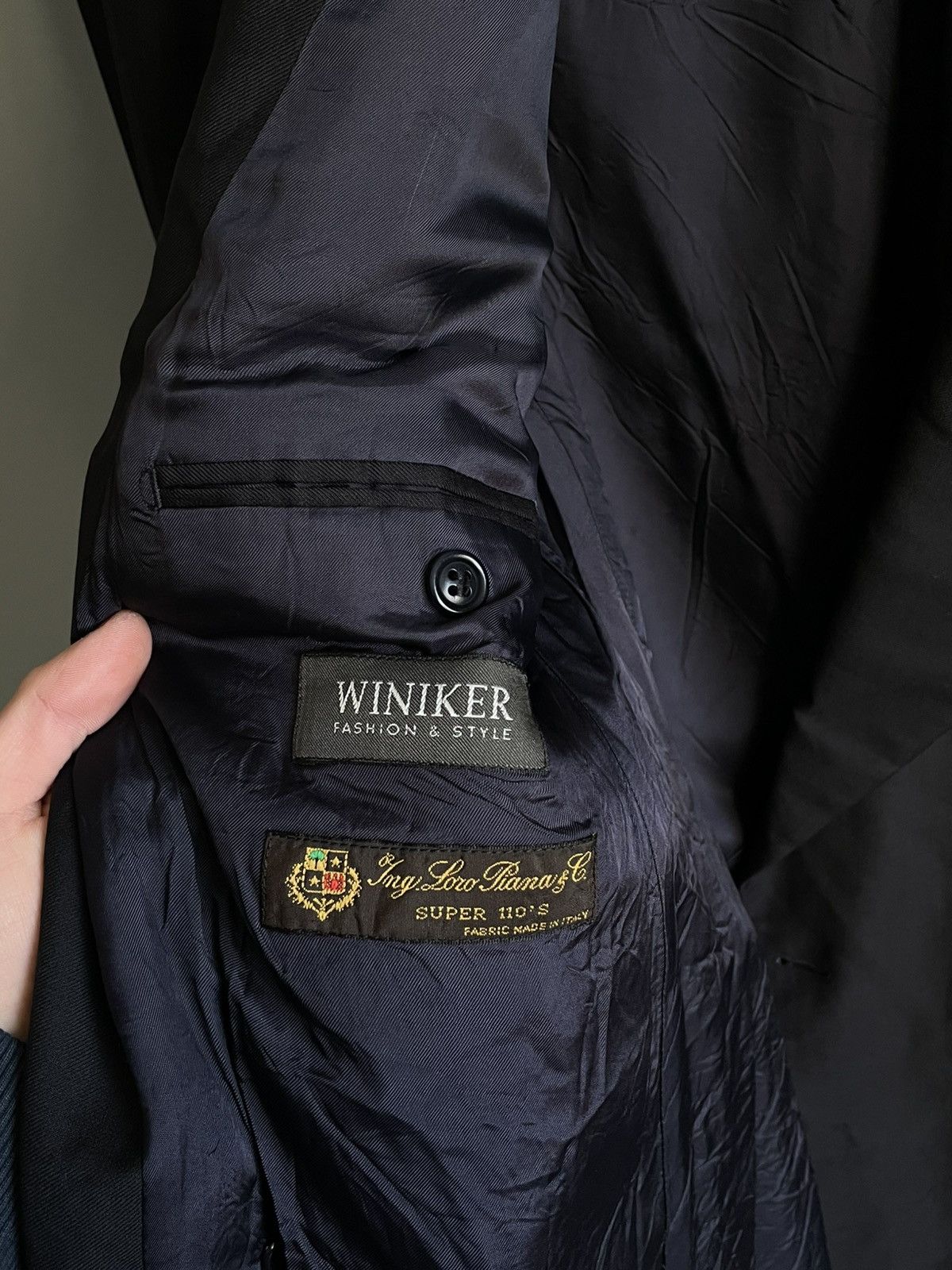 Loro Piana × Vintage Vintage Ing. Loro Piana Winiker Lenox Blazer Size 38L - 10 Thumbnail
