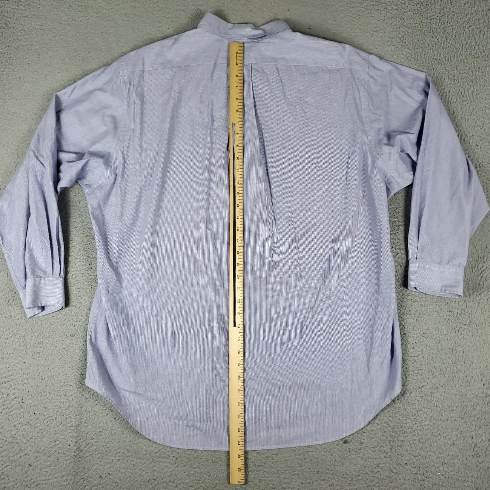 Ralph Lauren Ralph Lauren Shirt Mens 17.5 Blue Pony Dress Button Up Long Sleeve Casual Business Formal Wedding Size 48R - 4 Thumbnail