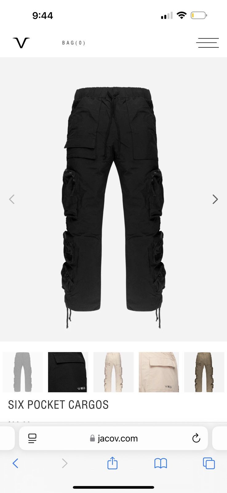 jacov JACOV x TRAVIS SCOTT - MUD SIX POCKET CARGOS | Grailed