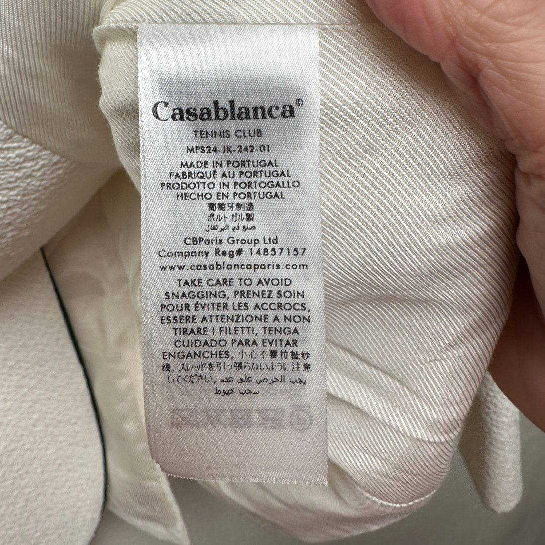 Casablanca Casablanca Tennis Club Ivory Piped Blazer Men's US 38 Size US M / EU 48-50 / 2 - 10 Thumbnail
