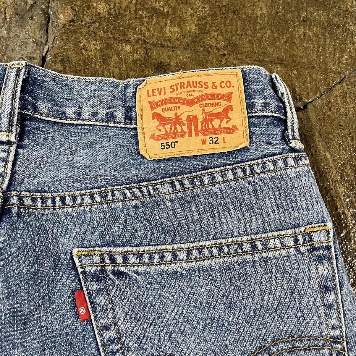 Levi's × Vintage Crazy Vintage Y2K Levi's 550 Jorts Essential Skater Shorts Size US 32 / EU 48 - 4 Thumbnail