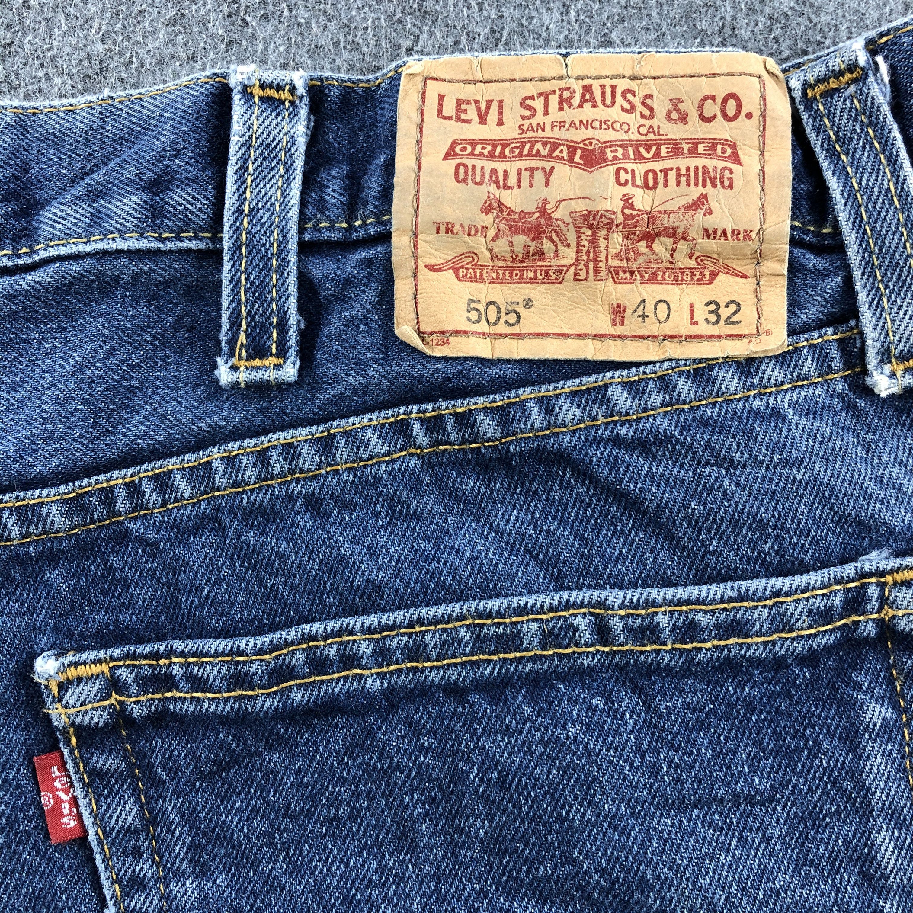 Levi's Blue Wash Vintage Levis 505 Jeans-J1149 Size US 40 / EU 56 - 5 Thumbnail