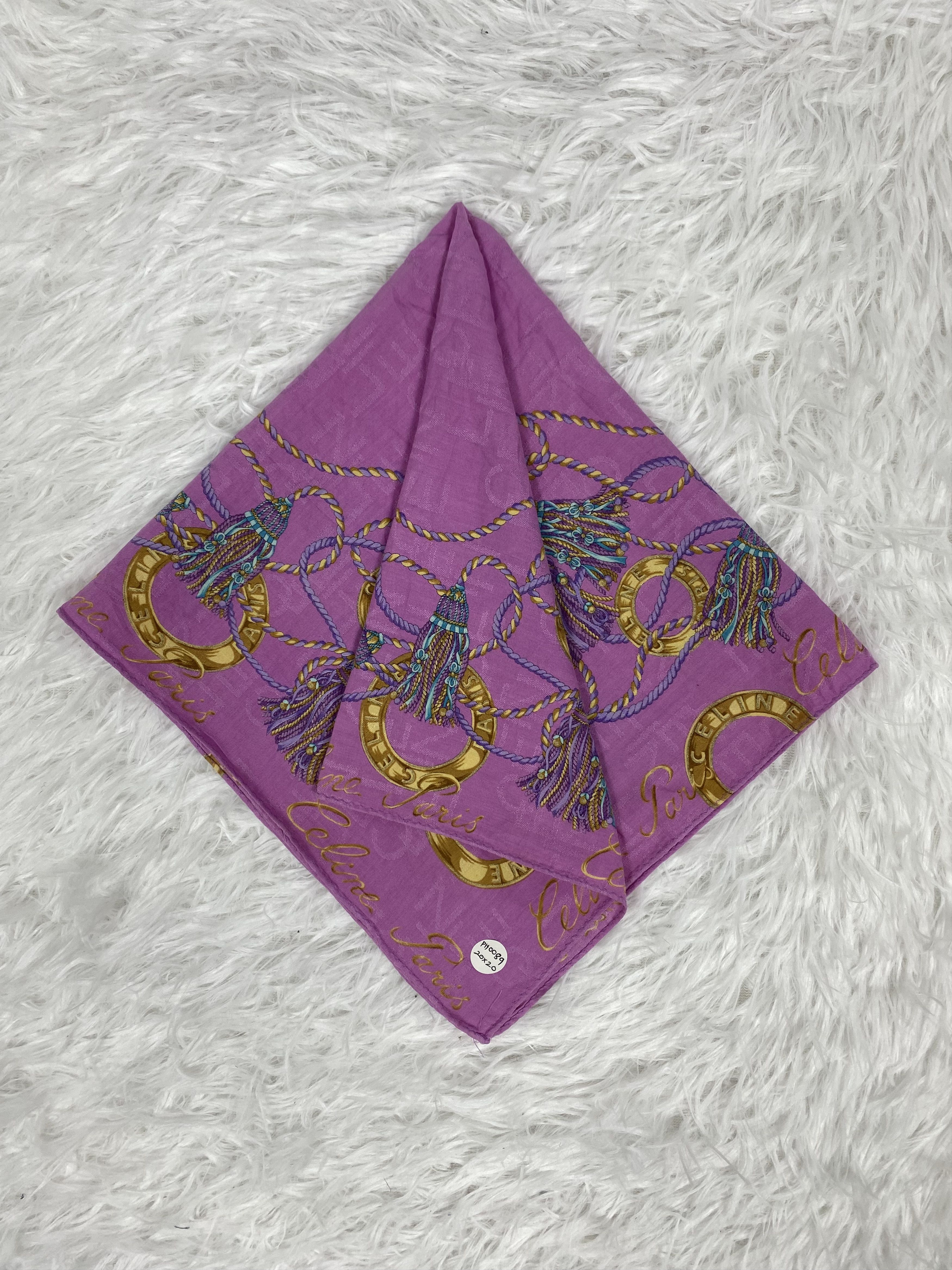 Celine × Vintage Vintage Celine Handkerchief PH0089 Size ONE SIZE - 1 Thumbnail