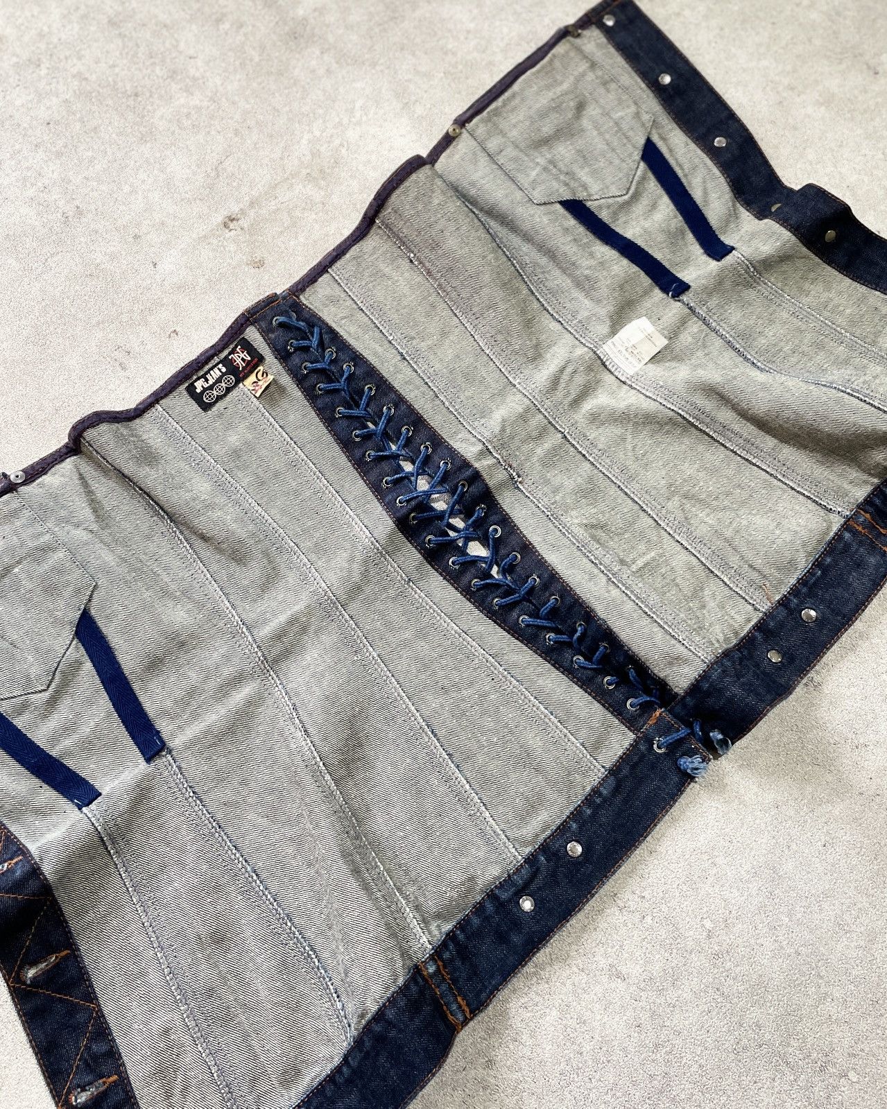 Jean Paul Gaultier Y2K 90s Jean Paul Gaultier Bustier JPG Jeans Tube Top Denim Size M / US 6-8 / IT 42-44 - 7 Thumbnail