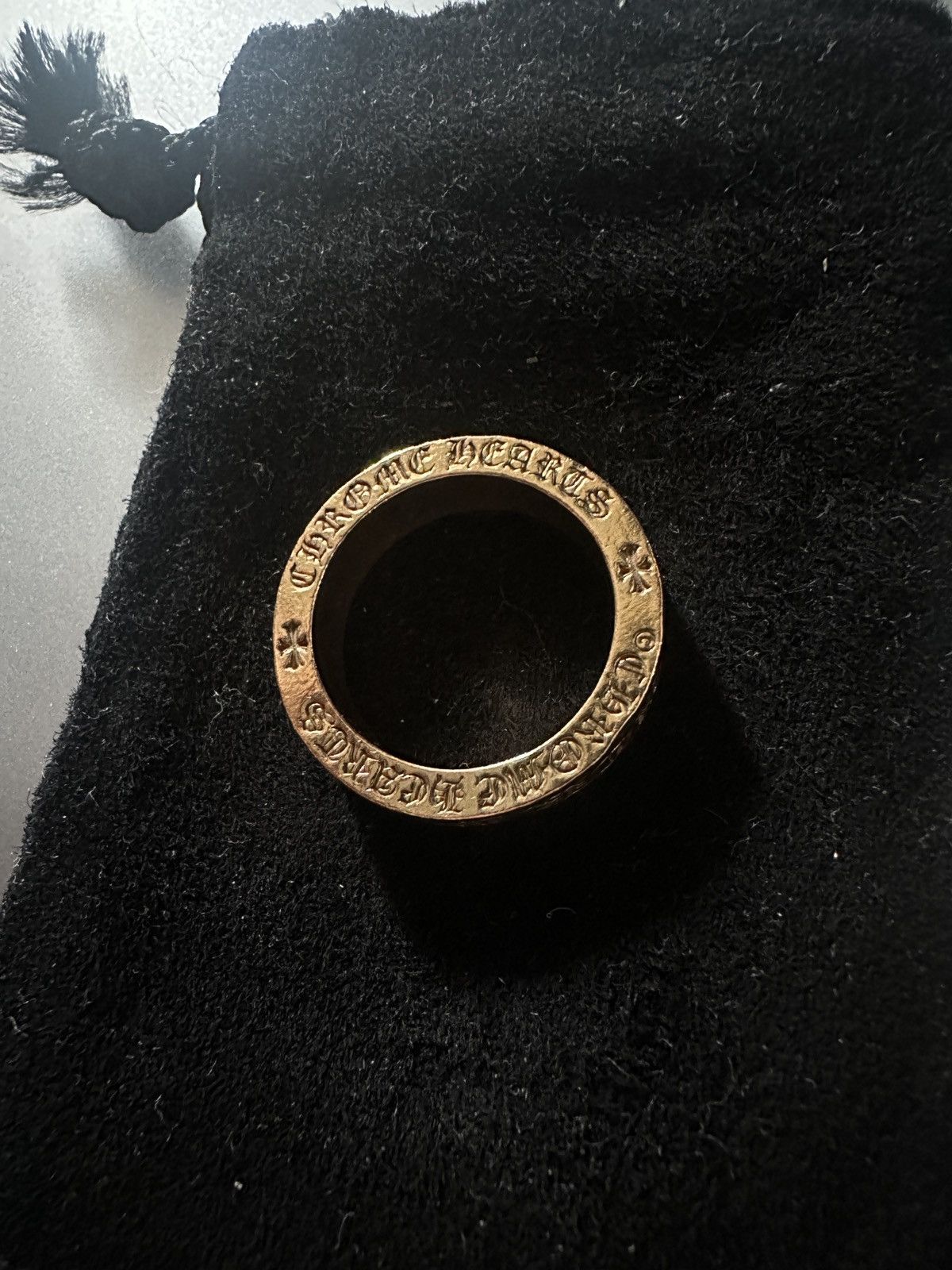 Chrome Hearts Chrome Hearts 22k Gold Fuck You Spacer Ring 6mm Size 8 Size ONE SIZE - 7 Thumbnail
