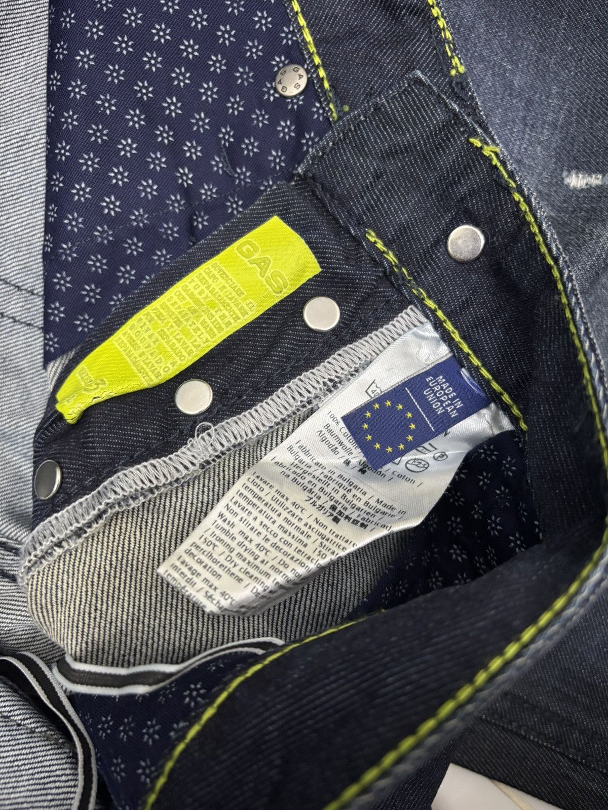 GAS × Hysteric Glamour GAS ADDRESS DARK DENIM STRAIGHT LEG JEAN Size US 32 / EU 48 - 12 Thumbnail