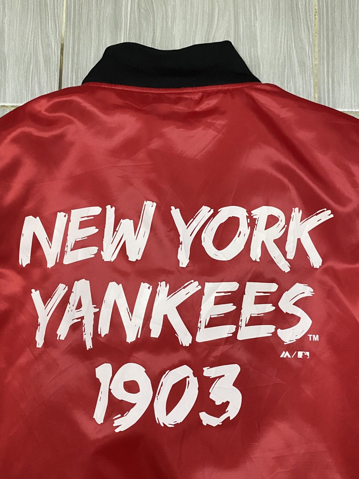 MLB Majestic New York Yankees Satin Stadium Jacket MLB Size US M / EU 48-50 / 2 - 14 Thumbnail