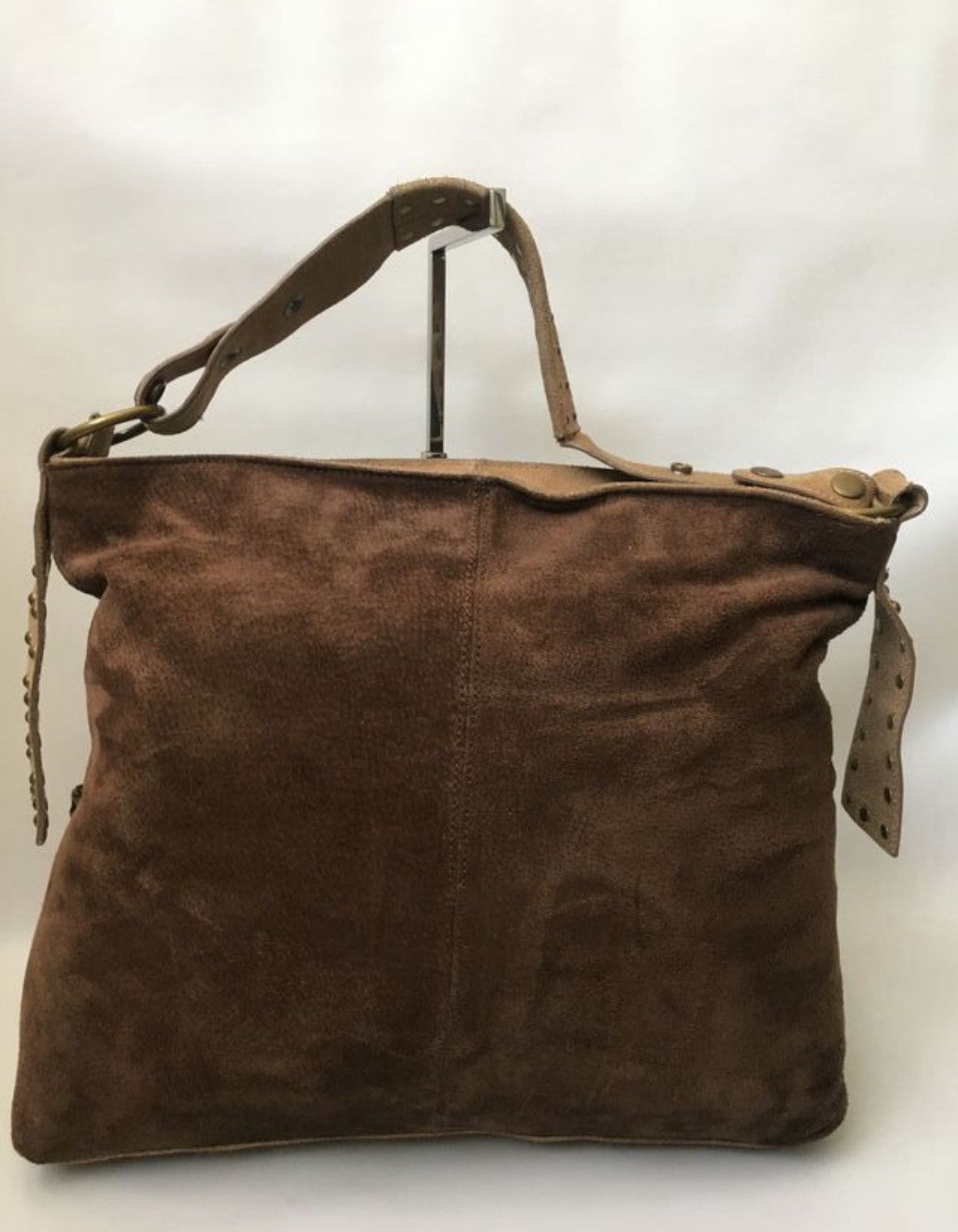 Just Cavalli Cavalli cream western suede hobo bag Size ONE SIZE - 2 Thumbnail