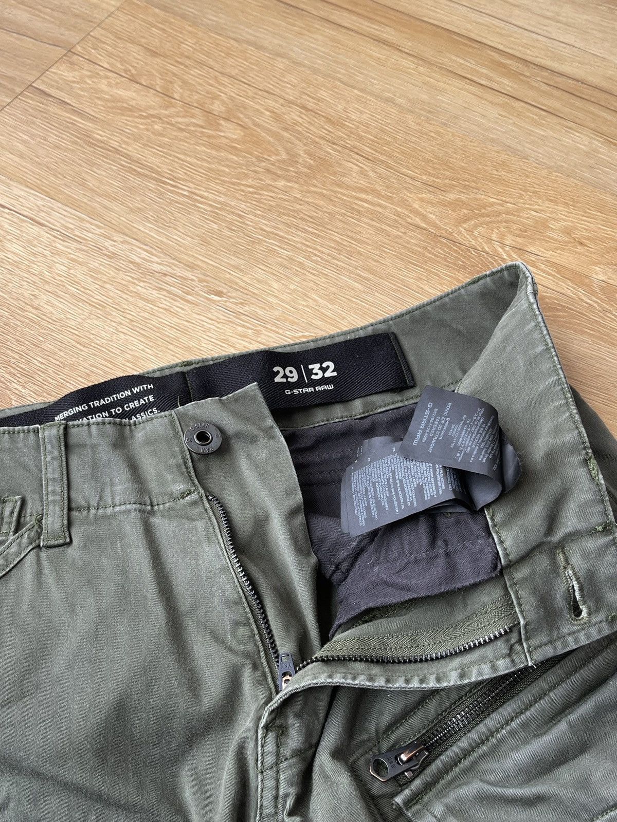 G-Star G-Star Raw ROVIC ZIP 3D Cargo Pants Tapered Army Tactical Size US 29 - 16 Thumbnail