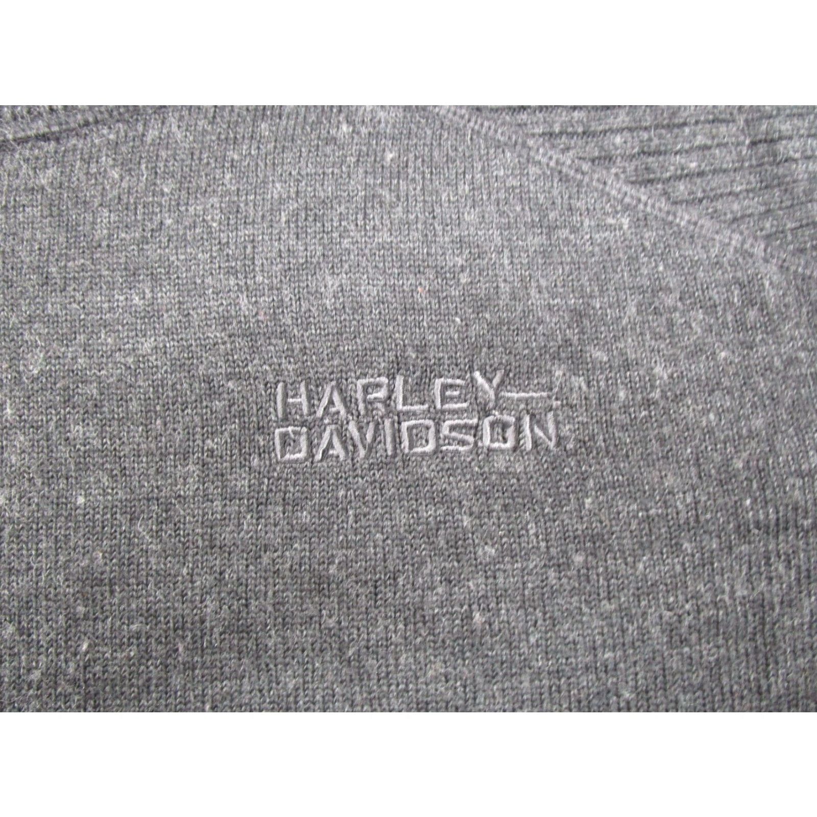 Harley Davidson Harley-Davidson Men's Wool Blend Pullover Knit Sweater Size XL Embroidered Gray Crew Neck Winter Casual Biker Motorcycle Size US XL / EU 56 / 4 - 2 Thumbnail
