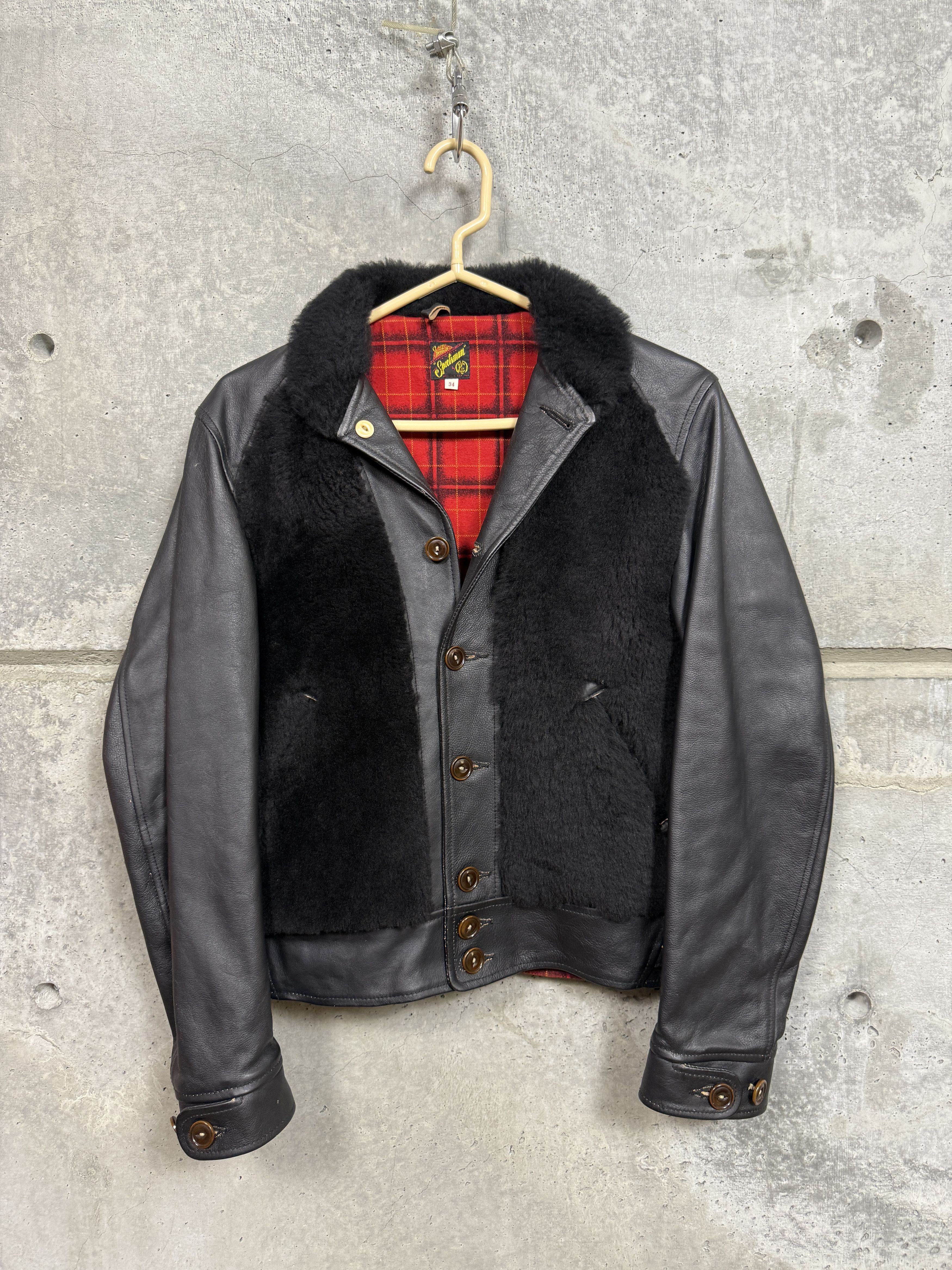Mister Freedom Mister Freedom "Baloo" Shearling Leather Jacket Size US XS / EU 42 / 0 - 1 Thumbnail