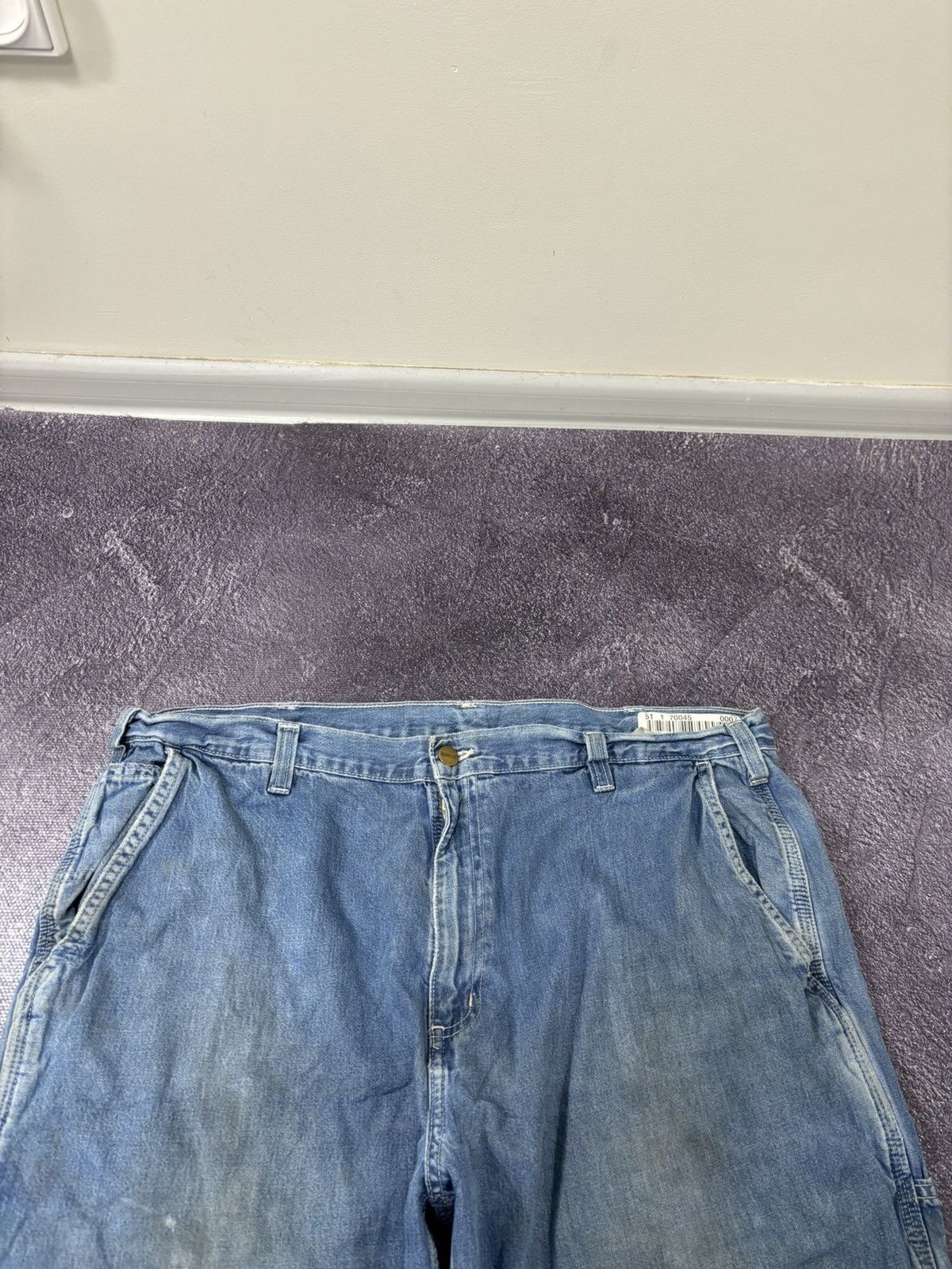 Carhartt Vintage Carhartt Blue USA Denim Dungaree Fit Baggy Jeans Size US 40 / EU 56 - 13 Thumbnail